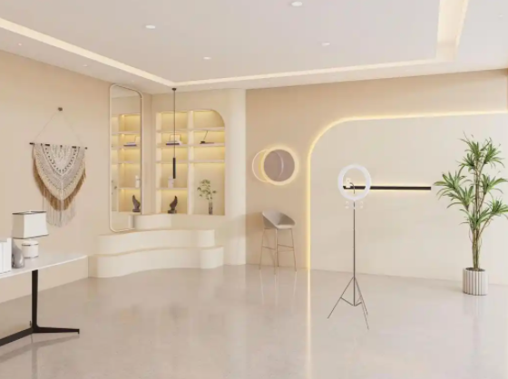 济南直播间装修对背景装修和灯光布置的技巧